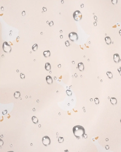Wodoodporny materiał saszetki wzór Gąska Gaja krople wody