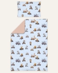 Pościel bawełniana 100x135 cm – 2-elementowa Little Drivers World