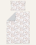 Pościel bawełniana 100x135 cm – 2-elementowa Zoo World