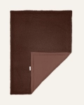 Kocyk boucle 100x75 cm - Brązowy